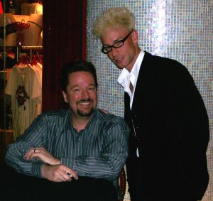 Terry Fator and Murray backstage at the Mirage Hotel Las Vegas