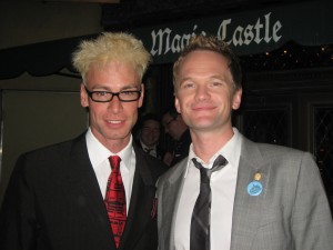Murray and Neil Patrick Harris after a show at Hollywood's Magic Castle